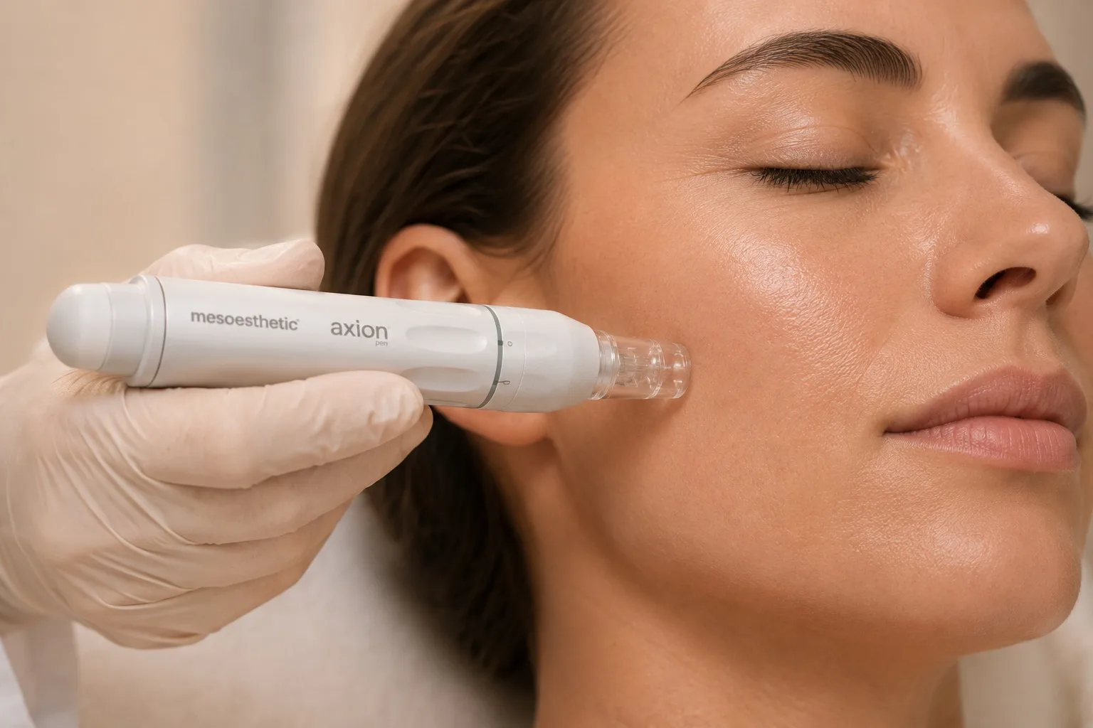 Penna professionale per microneedling impiegata nei protocolli di rigenerazione e biostimolazione cutanea.